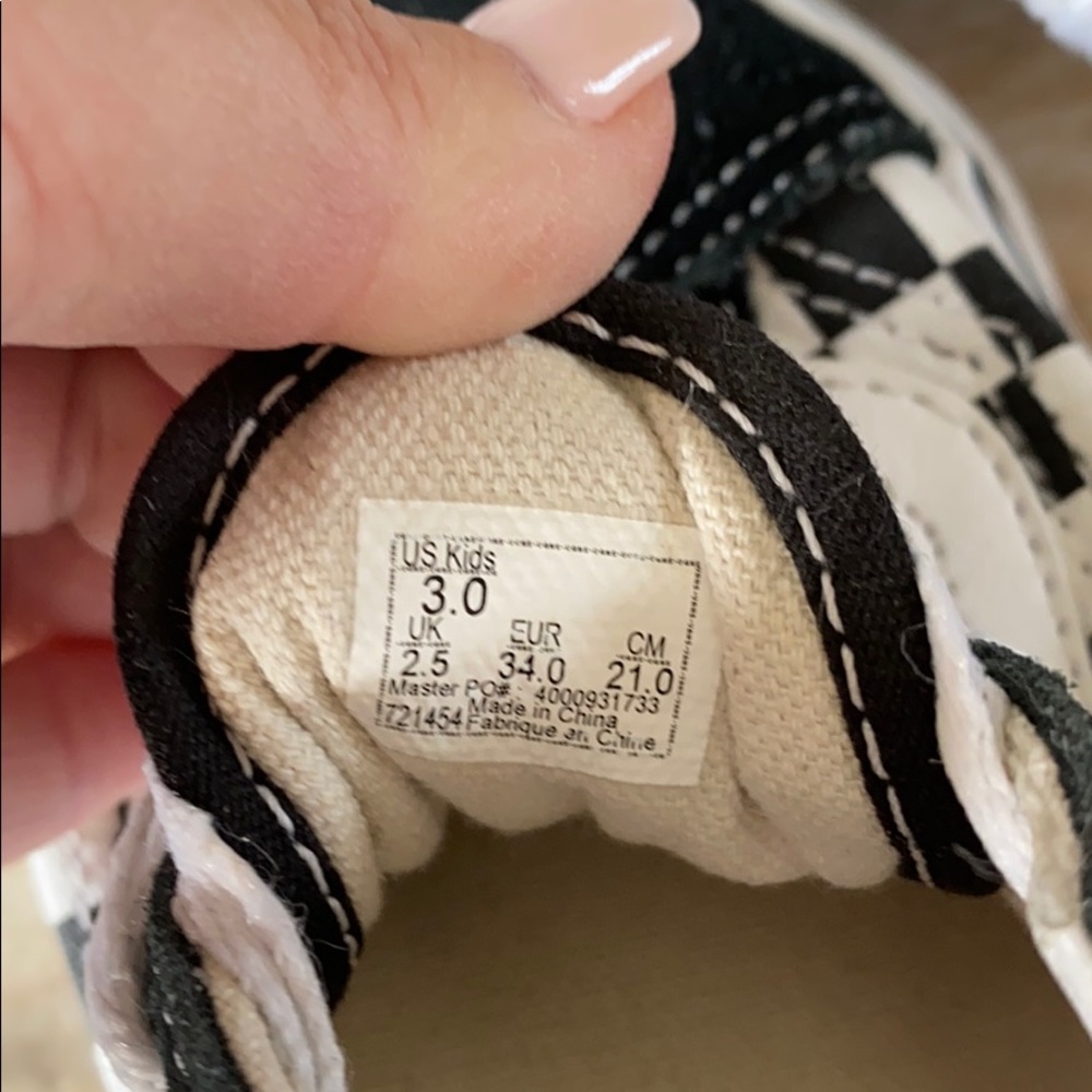 🖤🤍KIDS!! Vans Old Skool Checkerboard Sneaker/3 - Picture 8 of 8